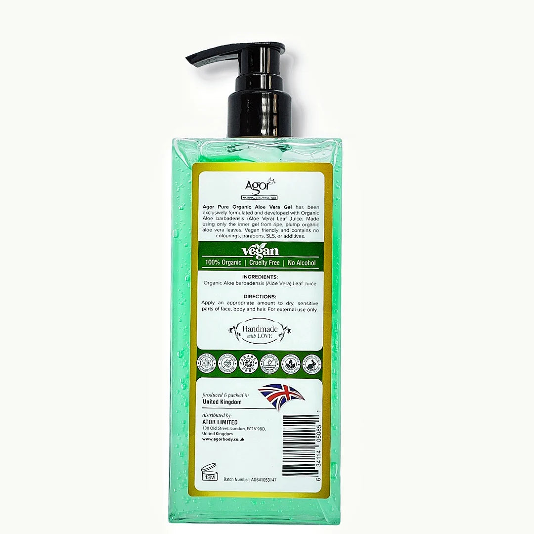 Agor Pure Organic Aloe Vera Gel 500ml
