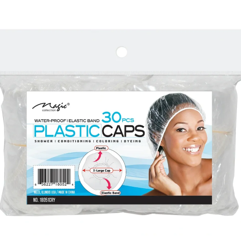 Magic Collection Water-Proof Plastic Caps - 30 pcs (No.18051CRY)