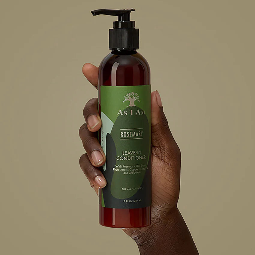 As I Am Rosemary Leave In Conditioner Moisturising & Detangling for Natural Hair & Curls 237ml/8.01 oz - Unlock vibrant, heal