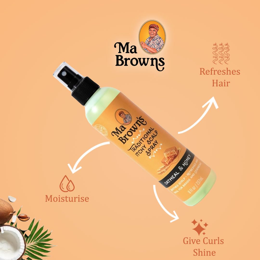 Spray traditionnel contre les démangeaisons du cuir chevelu de Ma Brown, 237 ml