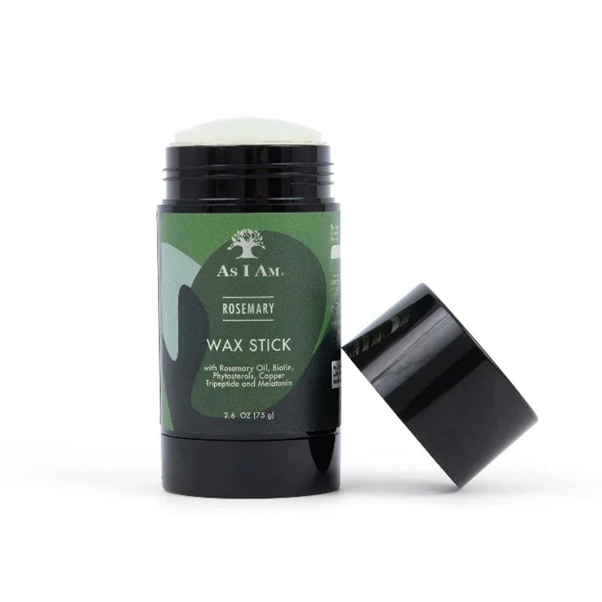 As I Am Rosemary Hair Wax Stick for Edge & Frizz Control & Sleek Styling for Curly & Coily Hair 2.7 oz - Achieve flawless, sl