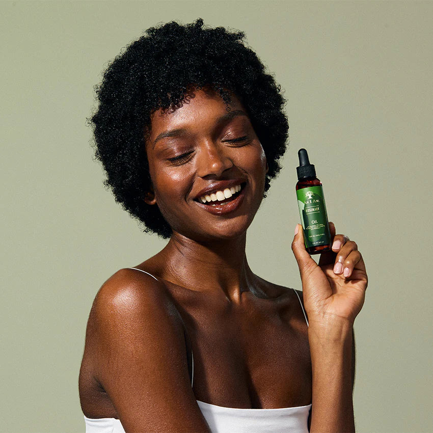 As I Am Rosemary Oil for Healthy Hair Growth & Scalp Vitality (2 oz) - Unlock the power of nature with As I Am Rosemary O - I