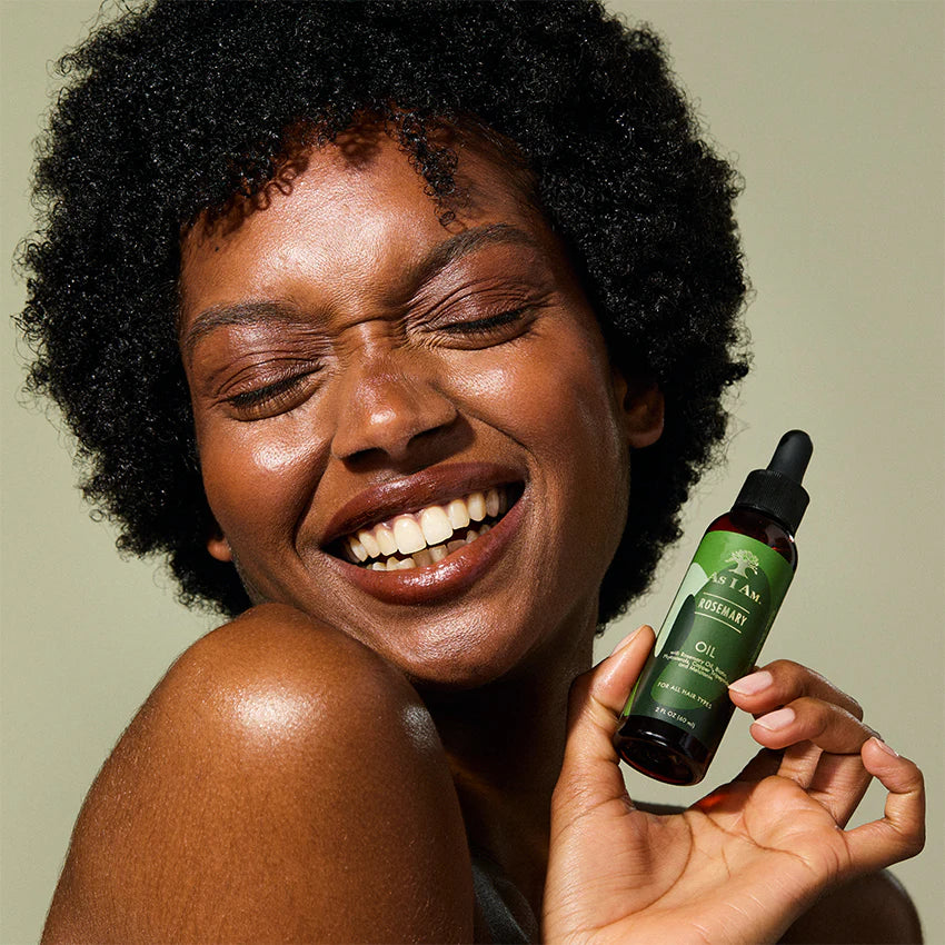 As I Am Rosemary Oil for Healthy Hair Growth & Scalp Vitality (2 oz) - Unlock the power of nature with As I Am Rosemary O - I