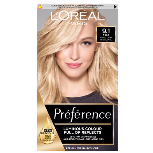 L'Oréal Préférence | 9.1 Viking Light Ash Blonde