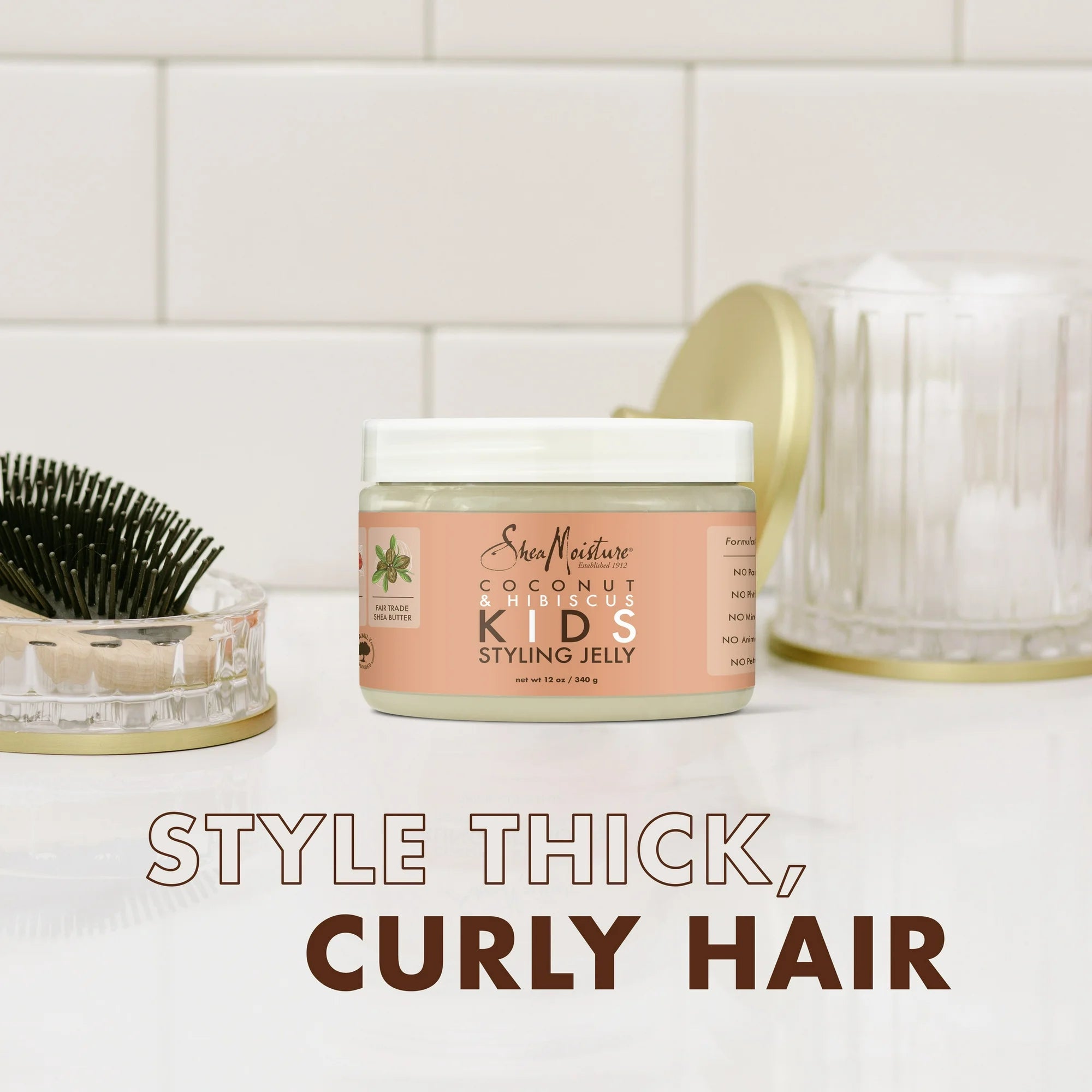 Shea Moisture Coconut & Hibiscus KIDS Styling Jelly 12 oz