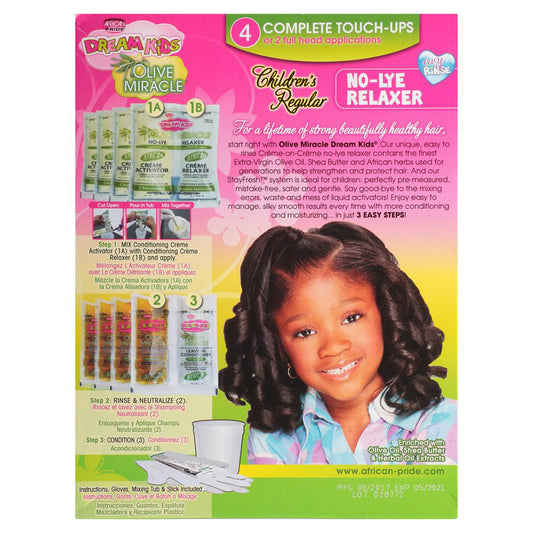 African Pride Dream Kids No-Lye Relaxer 4 Touch-Up (Regular)