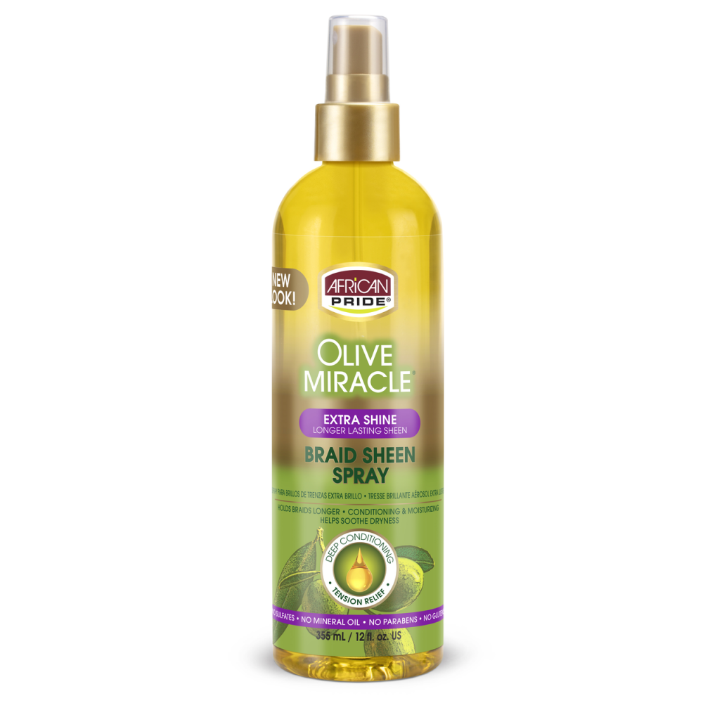 African Pride Extra Shine Braid Sheen Spray 355 ml