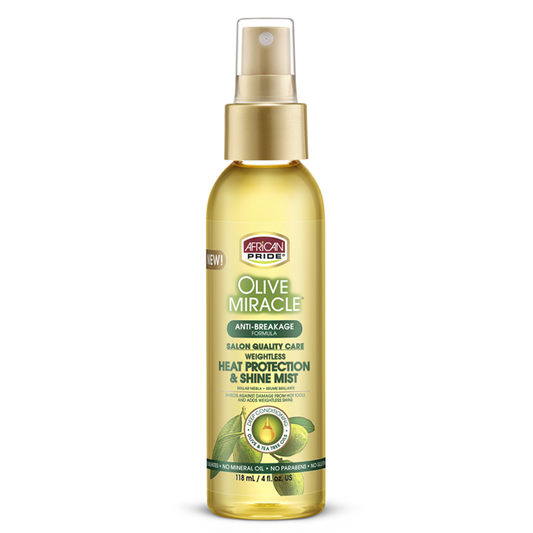 African Pride Olive Miracle Heat Protection & Shine Mist 118 ml