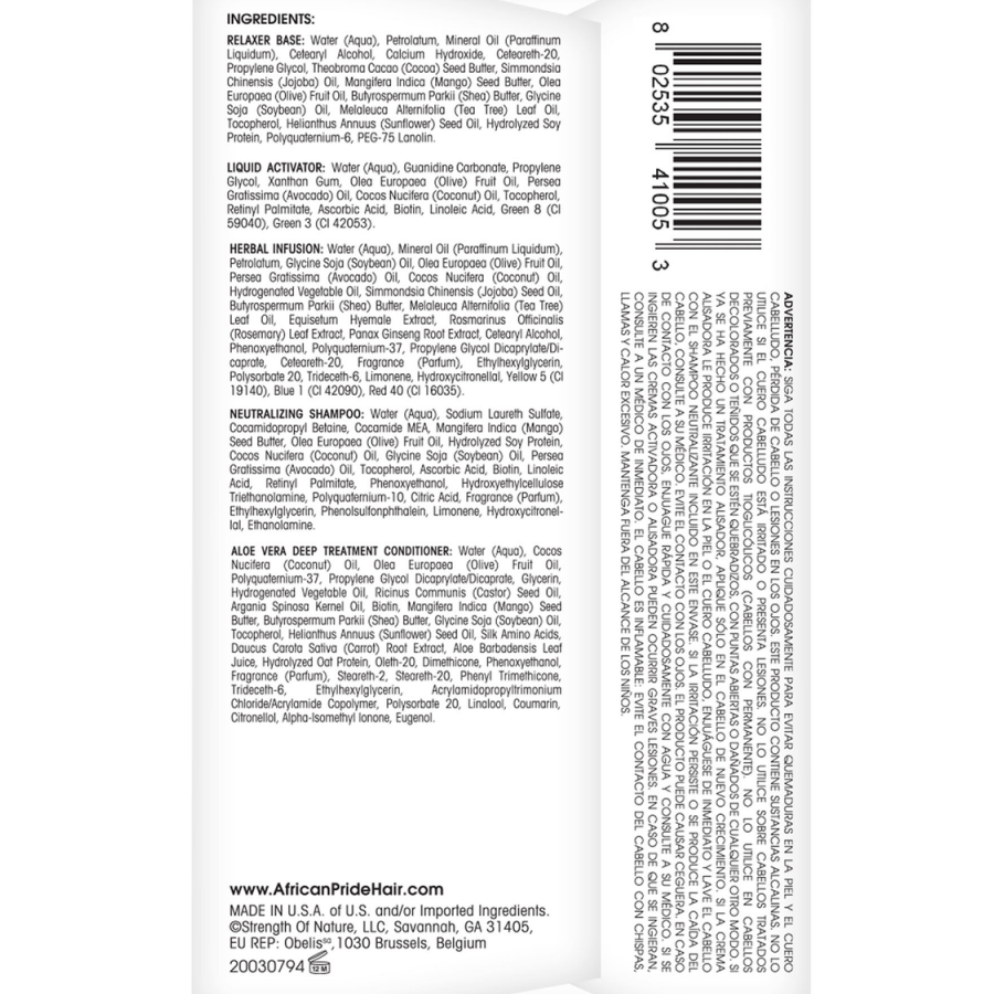 African Pride Olive Miracle No-Lye Relaxer Regular - improves manageability and