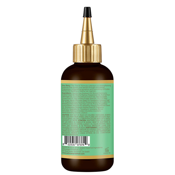 African Pride Peppermint, Rosemary & Sage Strengthening Oil 4oz - improves manageability and