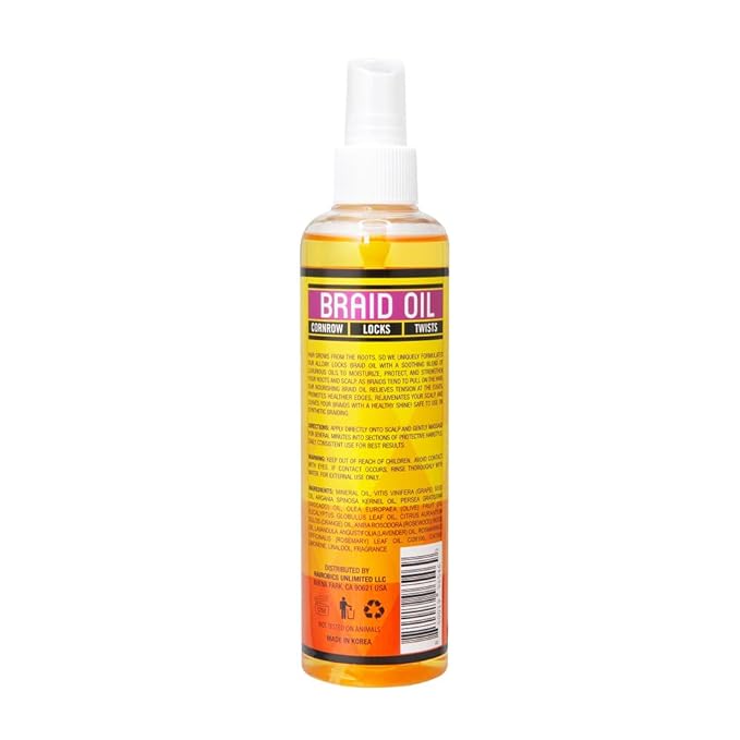 AllDay Locks - Braid Oil - 237ml
