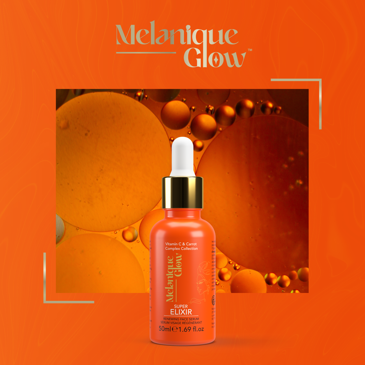 Melanique Glow™ - Super Elixir Renewing Face Serum - delivers concentrated active