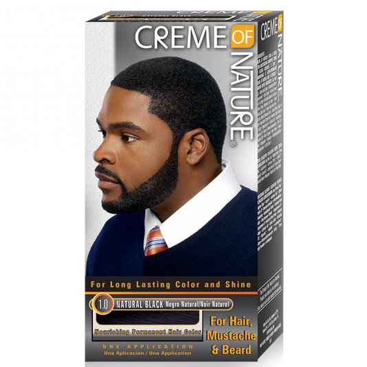 Creme Of Nature Nourishing Permanent Gel Hair Color For Men Natral Black
