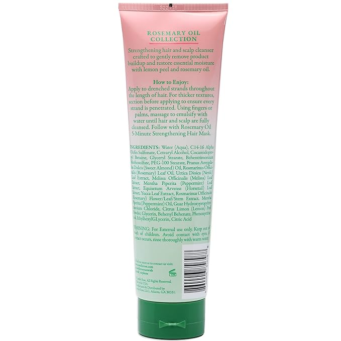 Camille Rose - Rosemary Oil Strengthening Hair + Scalp Cleanser - 251ml