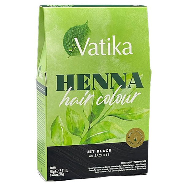 Vatika Henna Hair Colour for Natural-Looking Colour & Conditioning for All Hair Types 60g/2.12 oz - Achieve vibrant, natural-