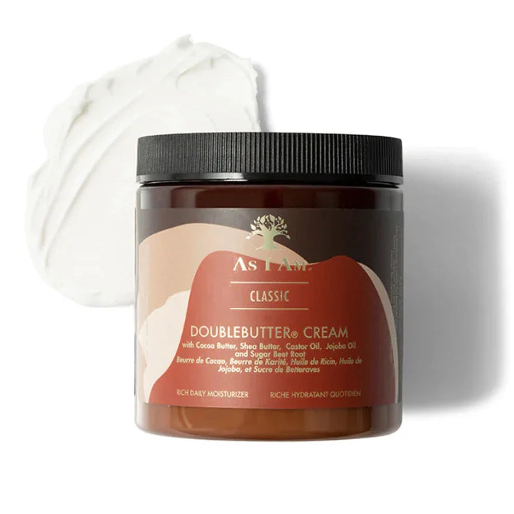 As I Am DoubleButter Cream Intense Moisture & Curl Definition for Natural Hair 16 oz - Unlock intense hydration and define yo