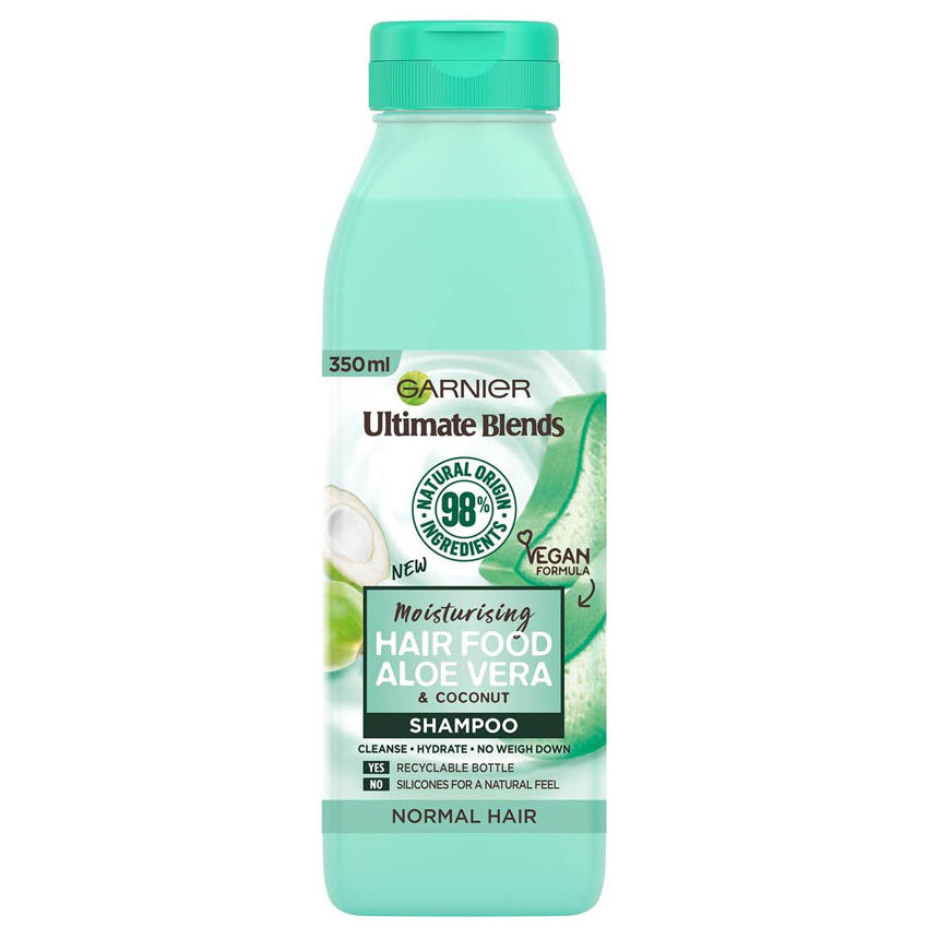 Garnier Ultimate Blends Moisturising Hair Food Aloe Vera Shampoo for Normal Hair 350ml