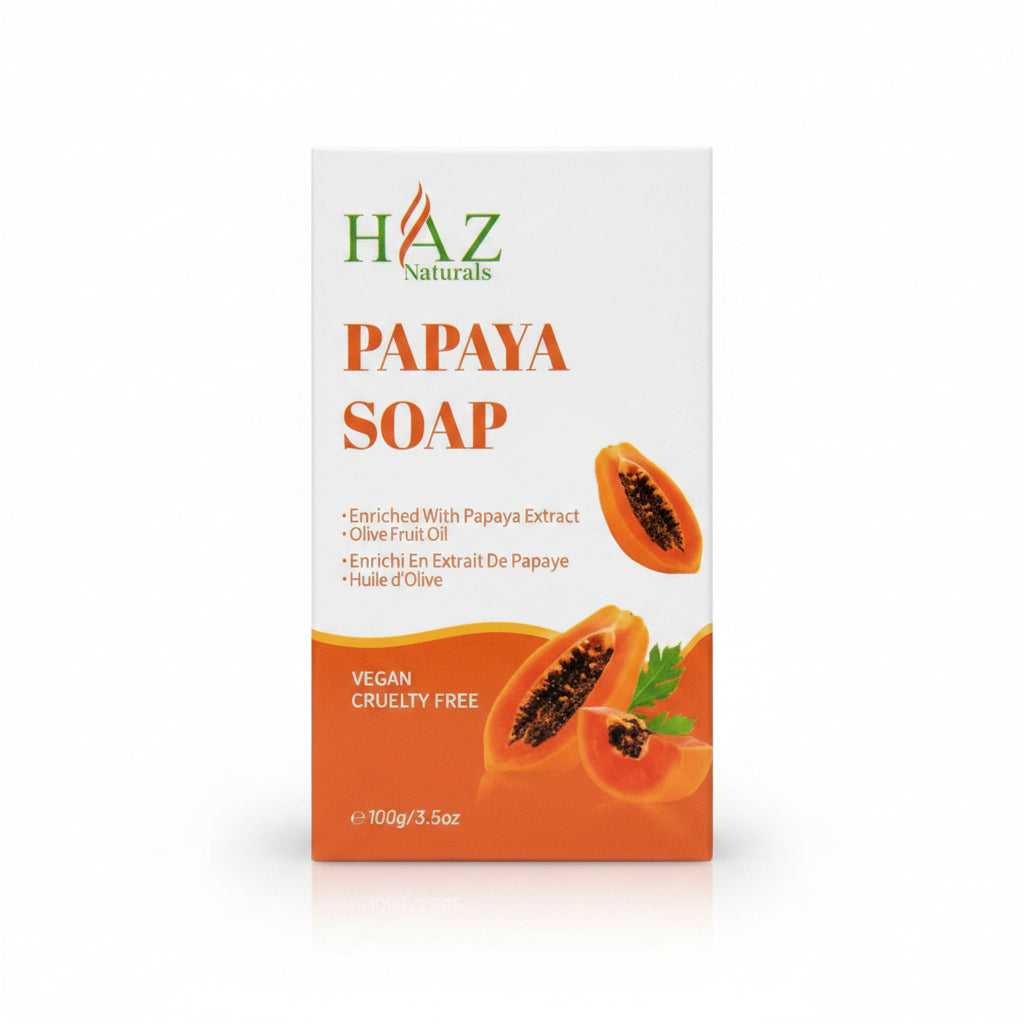 HAZ Papaya Soap Brightening & Dark Spot Correcting for Dull & Uneven Skin 100g/3.53 oz
