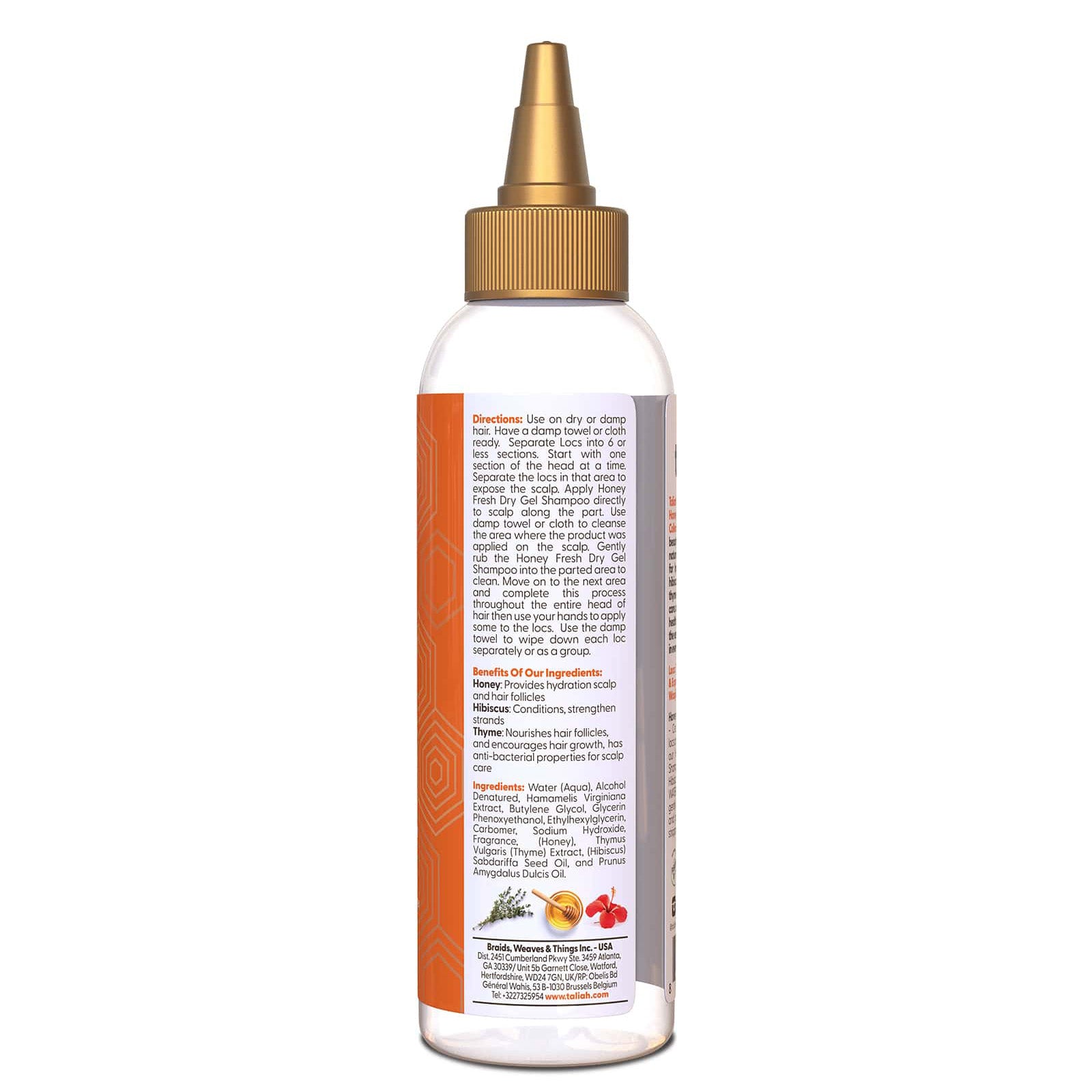 Taliah Waajid Love My Locs Honey Fresh Dry Gel Shampoo: Refreshing Cleansing for Locs 4 oz - Refresh your locs on the go with