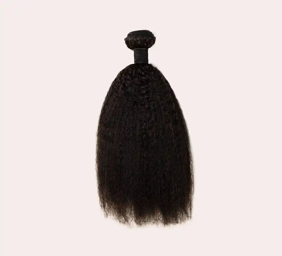 100% Virgin Brazilian - Style - Kinky Straight - Black - 10 inch