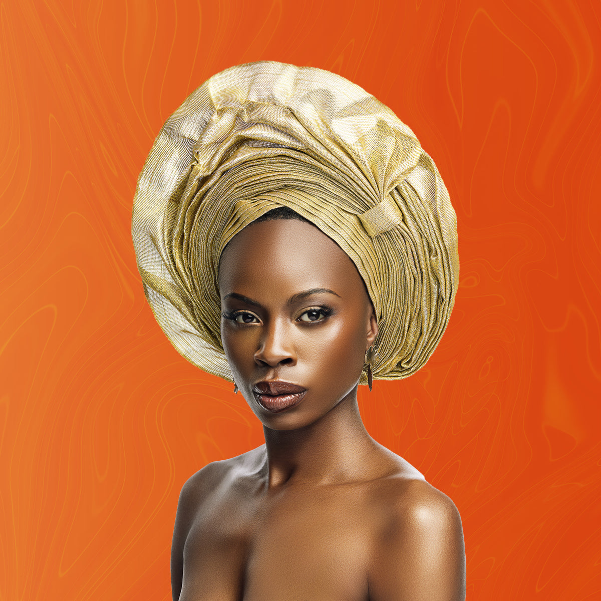 Melanique Glow melanin skincare model