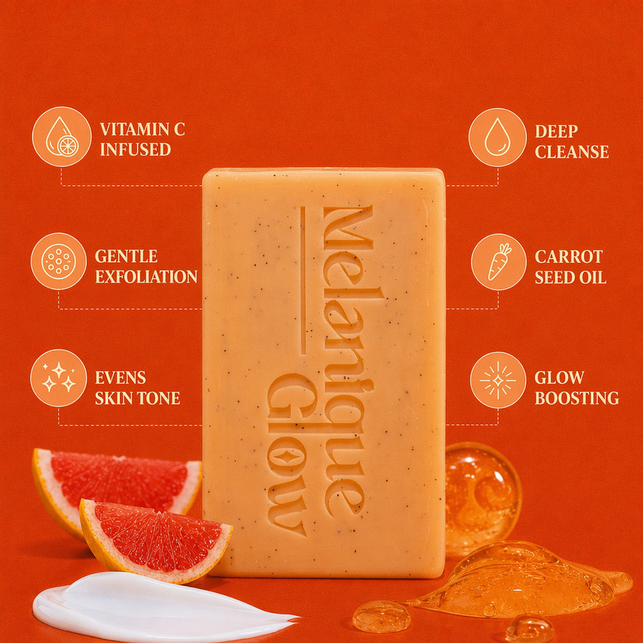 The actives inside the Glow Essence Soap Bar