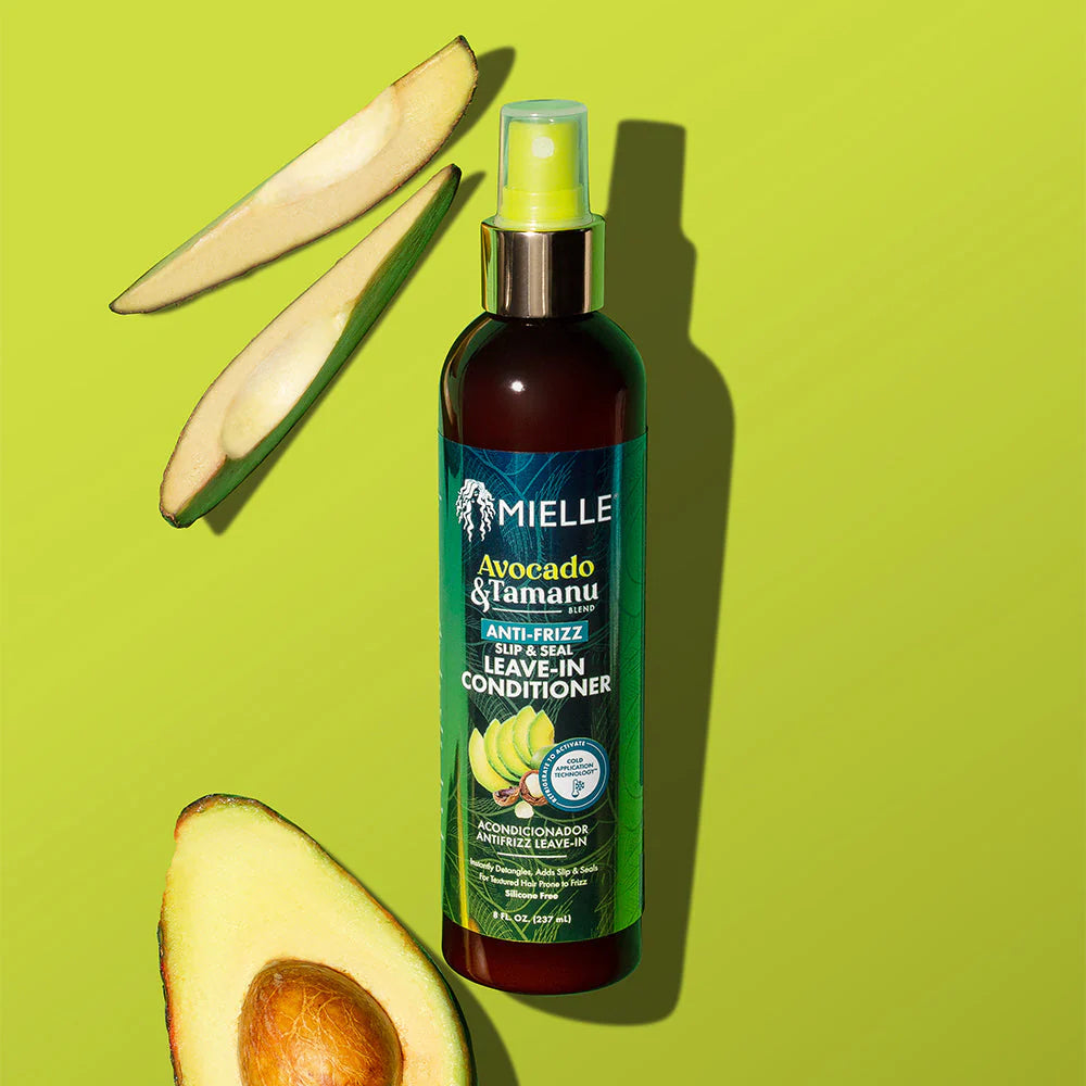 Mielle Avocado & Tamanu Anti-Frizz Slip & Seal Leave-In Conditioner 8