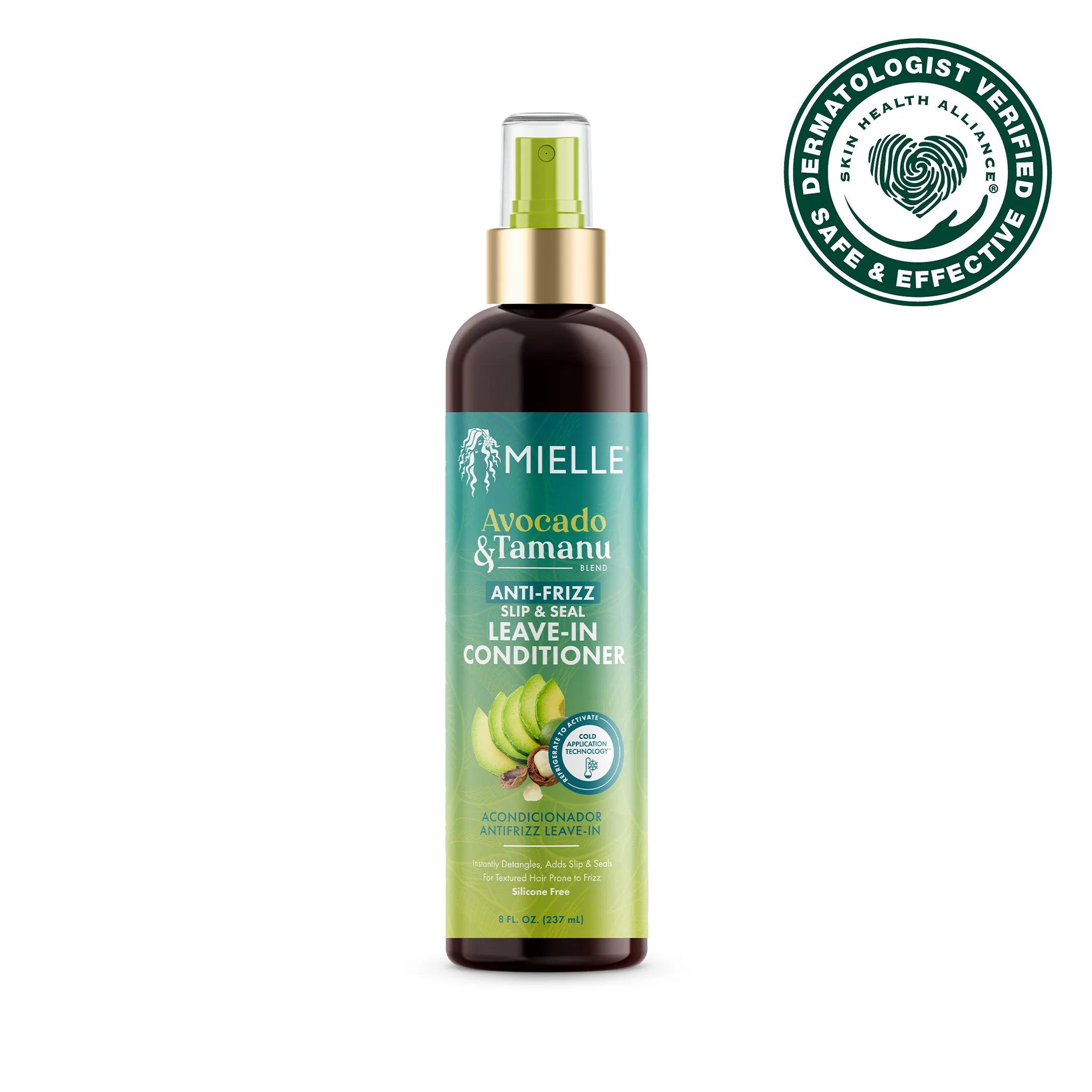 Mielle Avocado & Tamanu Anti-Frizz Slip & Seal Leave-In Conditioner 8 oz