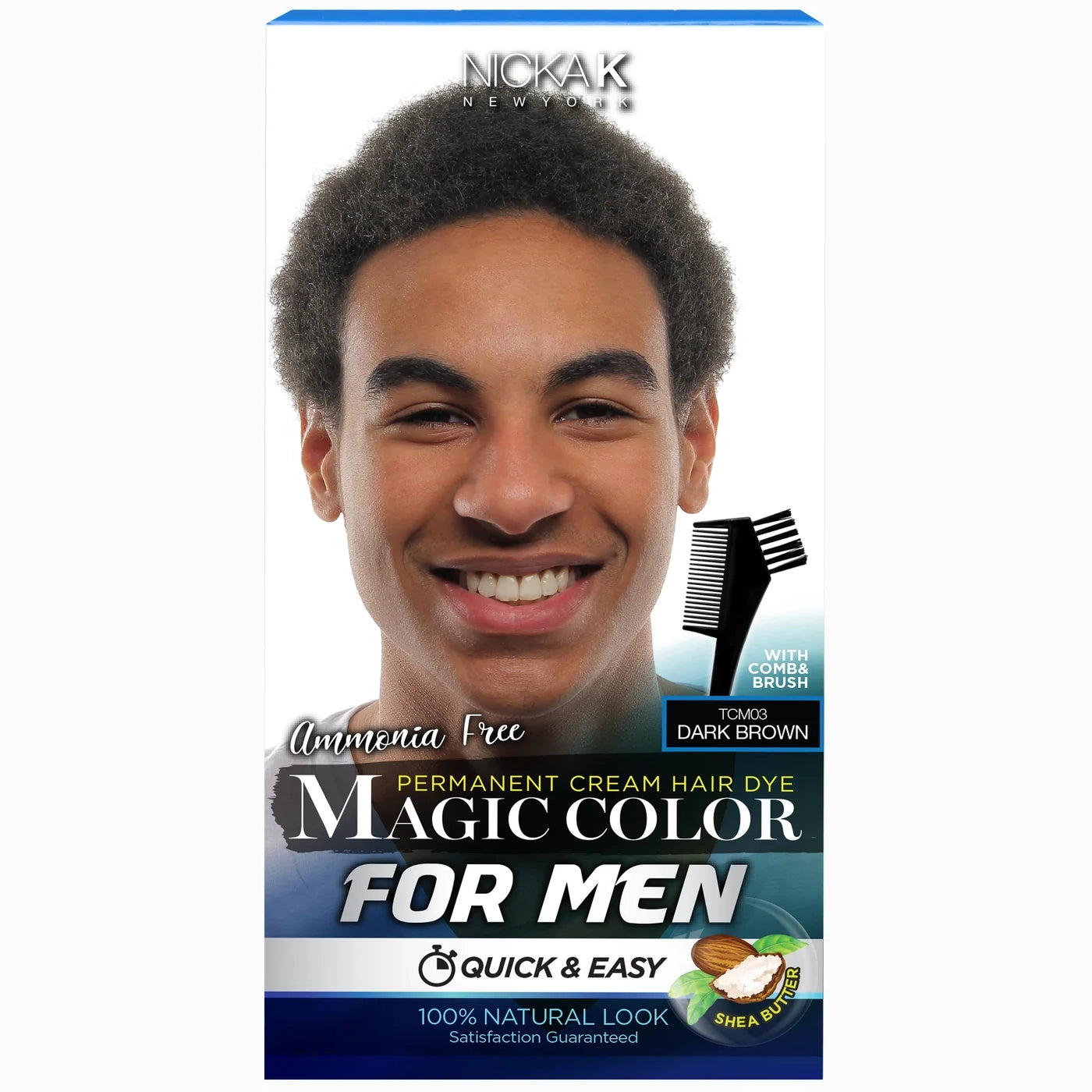 Nicka K New York Magic Color for Men Instant Grey Coverage Hair Colour Kit - Discover Nicka K New York Magic Color for Men, t