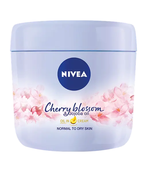 Nivea Cherry Blossom & Jojoba Oil Body Cream 24h Moisturising Care 400 ml/13.6 oz