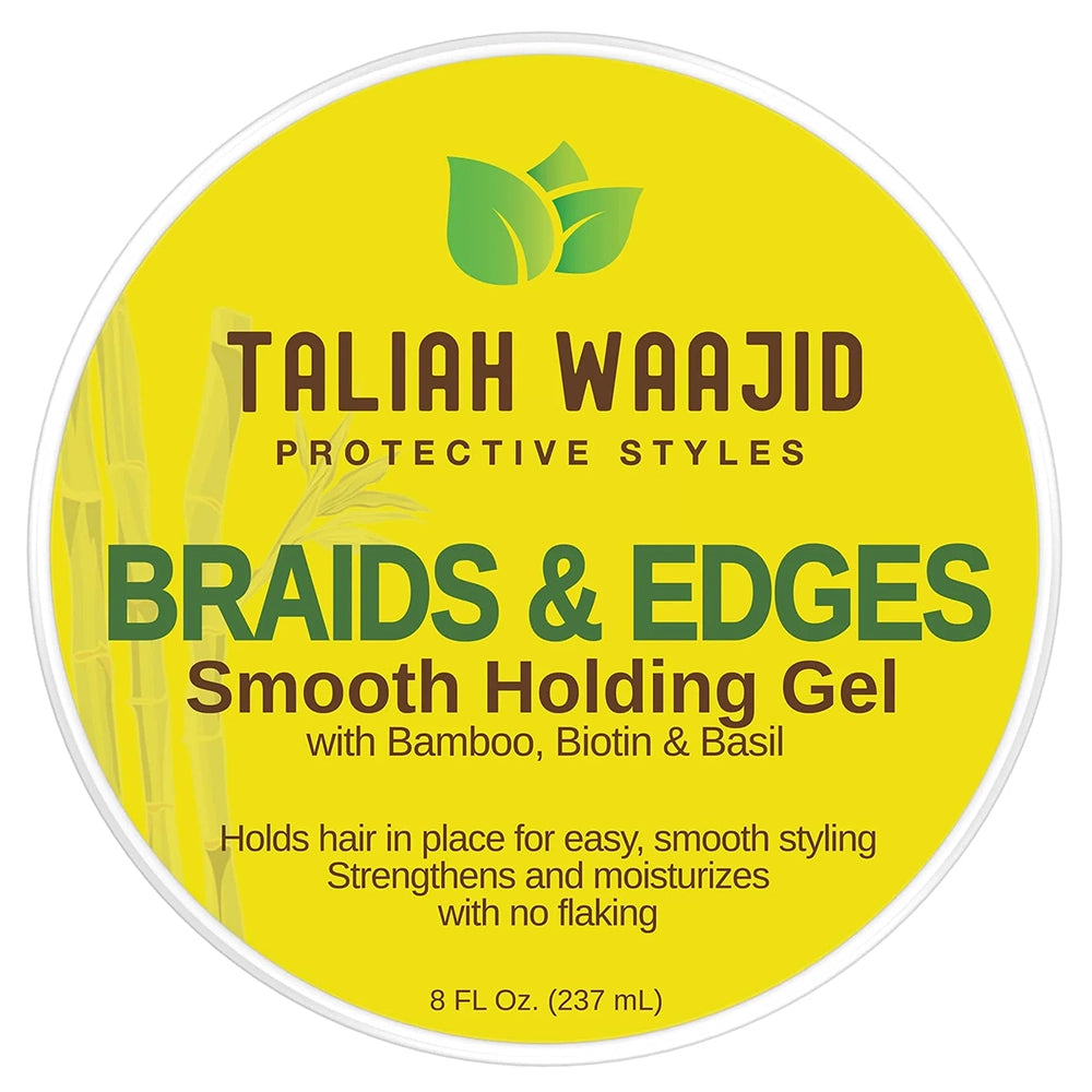 Taliah Waajid Protective Styles Braids & Edges Smooth Holding Gel for Flake-Free Hold & Definition 8 oz - Achieve flawlessly