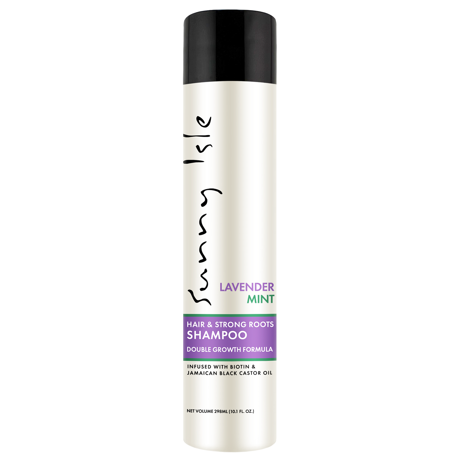Sunny Isle Lavender Mint Hair & Strong Roots Shampoo 298 ml/10.1 oz, front bottle view