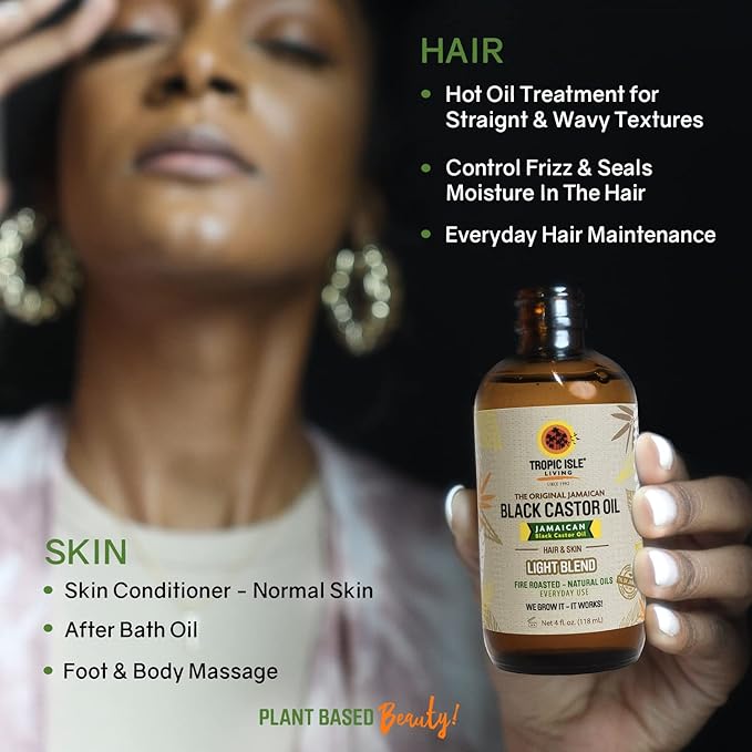 Tropic Isle Living - Jamaican Black Castor Oil - Light Blend Oil - 118ml