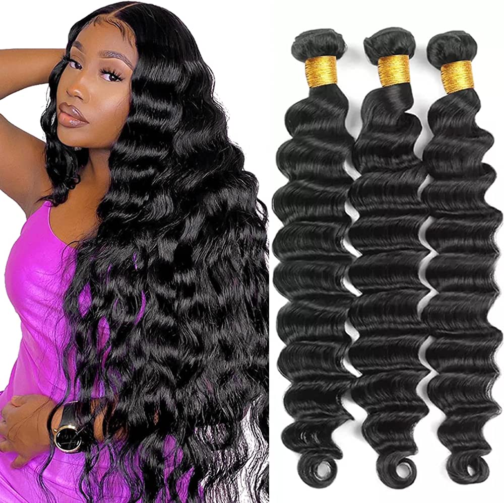 100% Virgin Brazilian - Style - Loose Deep - Black