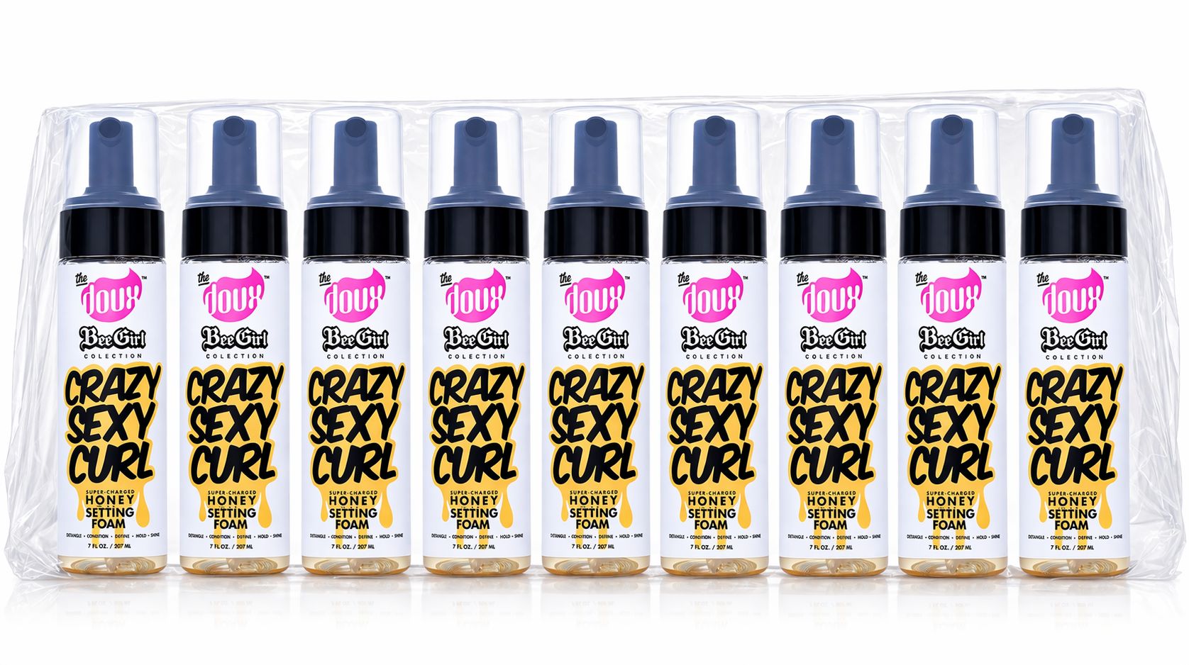 Crazy Sexy Curl Honey Foam Bundle (3/6/9 Pack) 7.5 oz