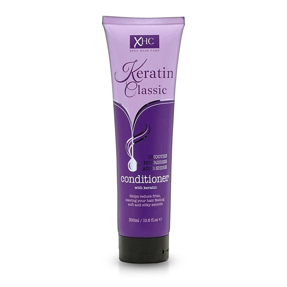 Xpel Hair Care Keratin Classic Conditioner for Smooth, Frizz-Free & Shiny Hair 300ml/10.14 oz