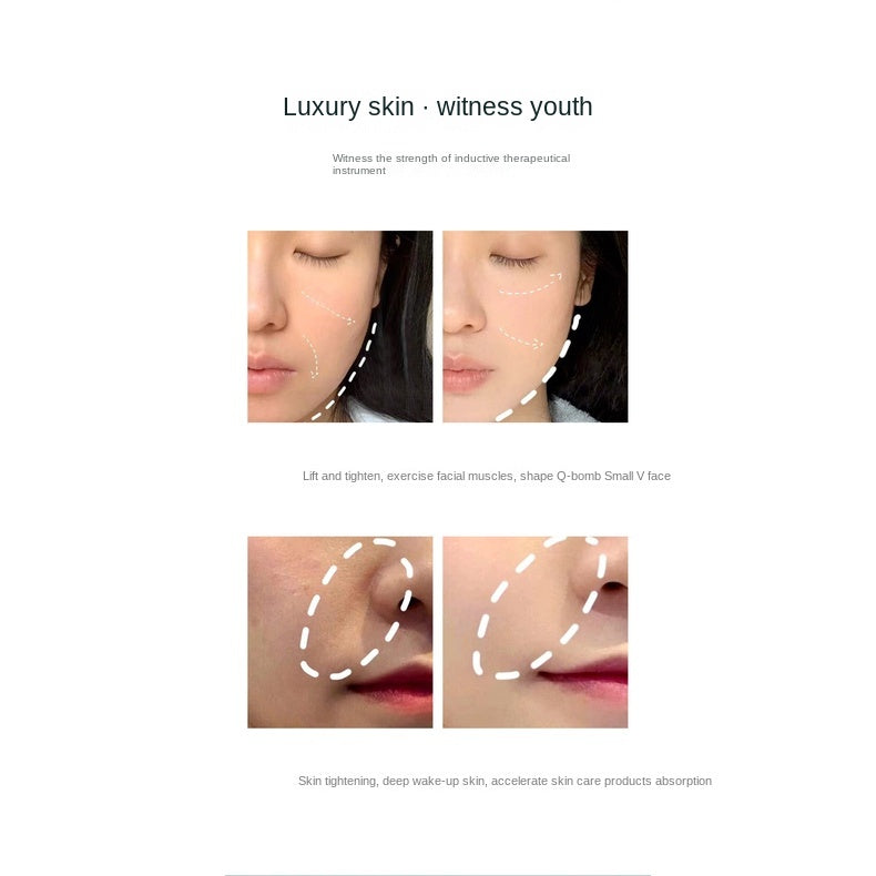 Graphic with close-up face photos marked with dashed outlines and short captions