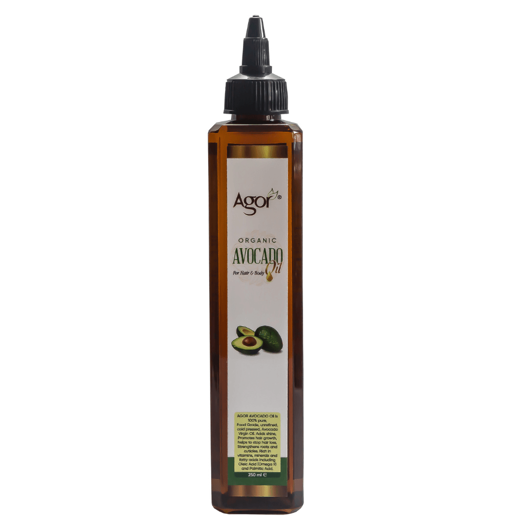 Agor Organic Avocado Oil 250ml bottle, front view