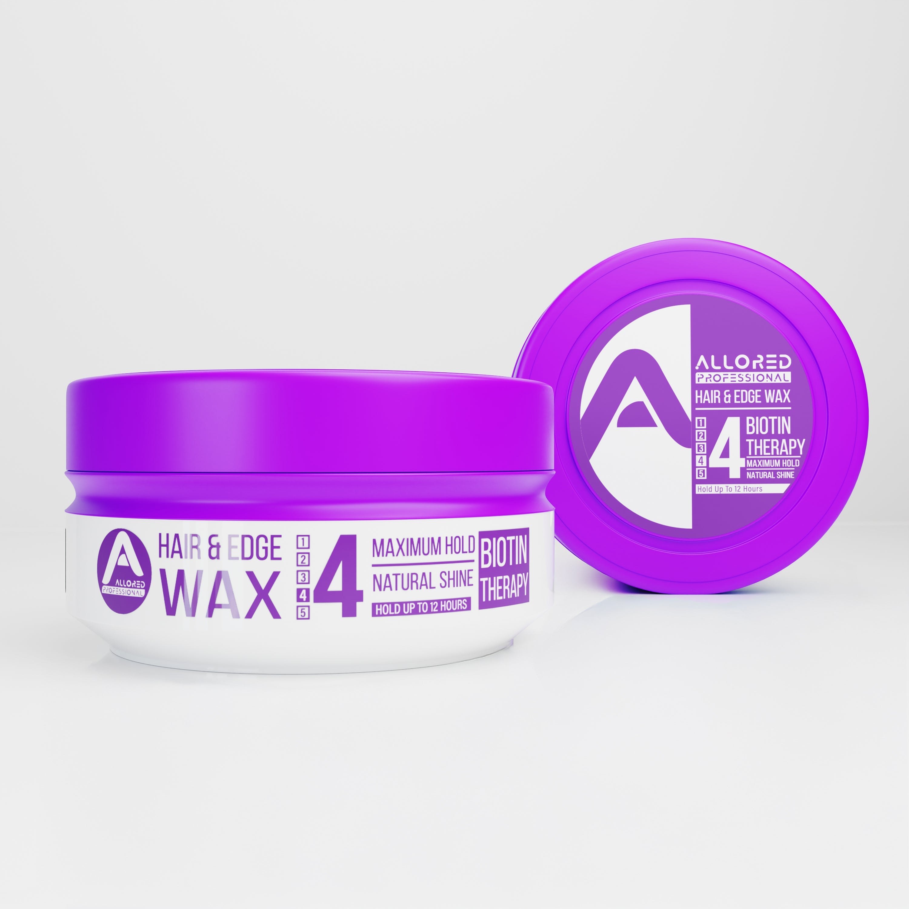 Allored Biotin Therapy Hair and Edge Wax 150 ml jar and lid