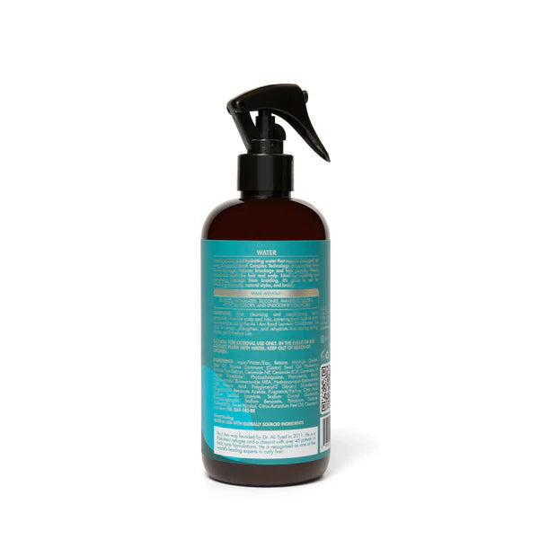 As I Am Bond Water 475 ml bottle back label