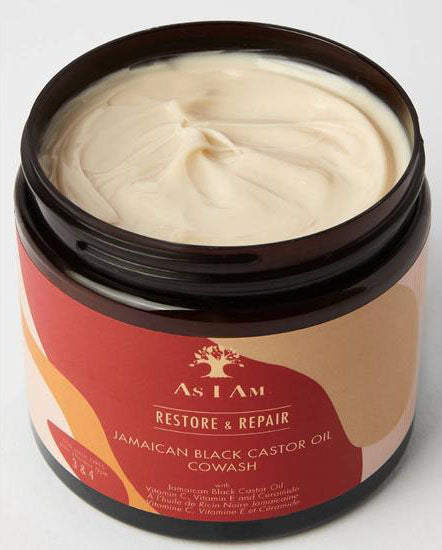 As I Am Jamaican Black Castor Oil Cowash 16 oz back label
