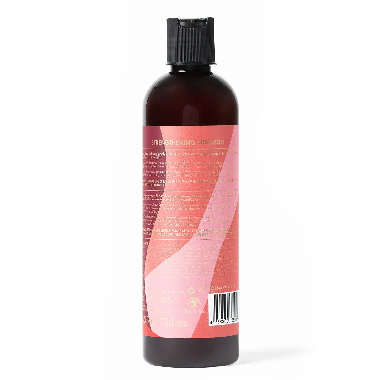 As I Am Long & Luxe Strengthening Shampoo 12 oz in use