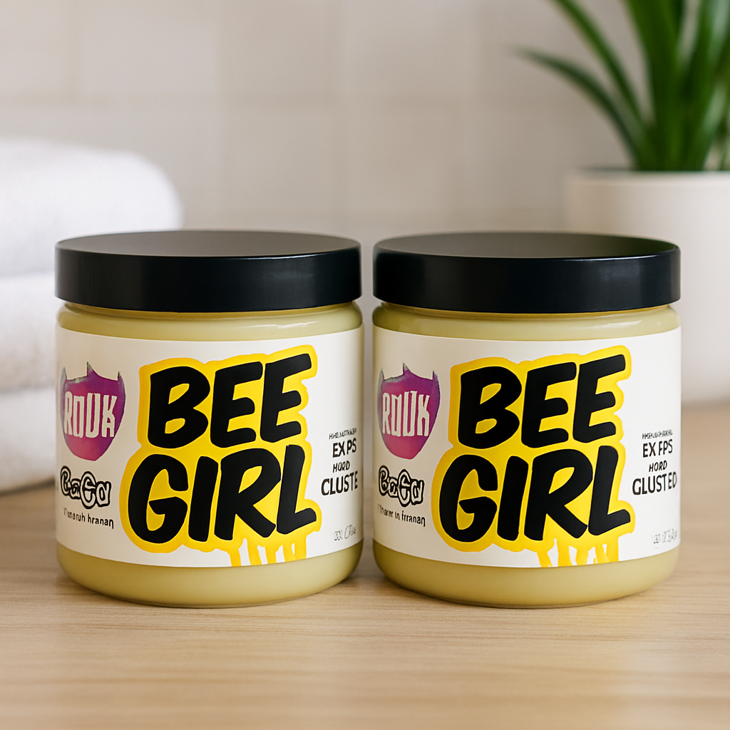 The Doux Bee Girl Honey Curl Custard 454g (2 Pack Deal) For Curls