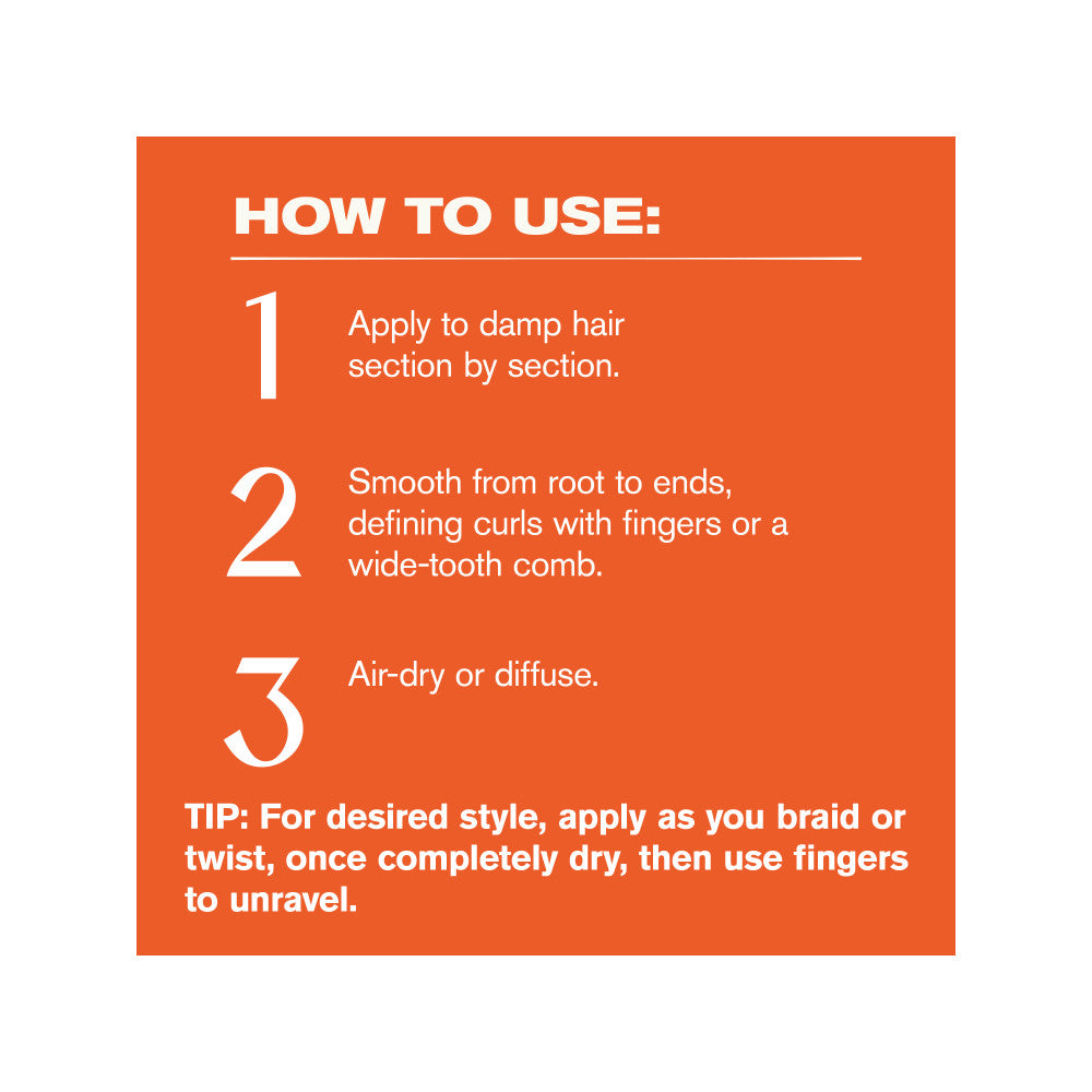 Cantu curl cream three-step styling directions
