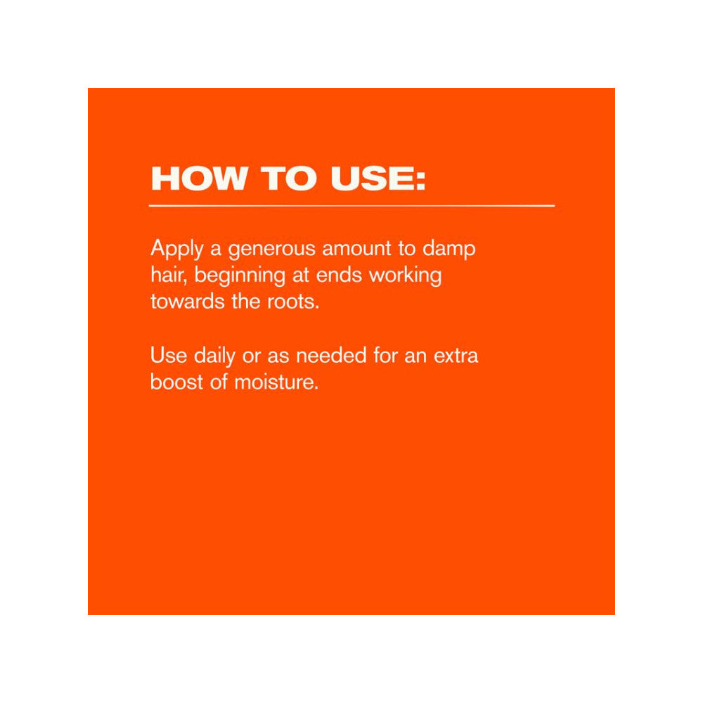 Cantu leave-in conditioner application directions card
