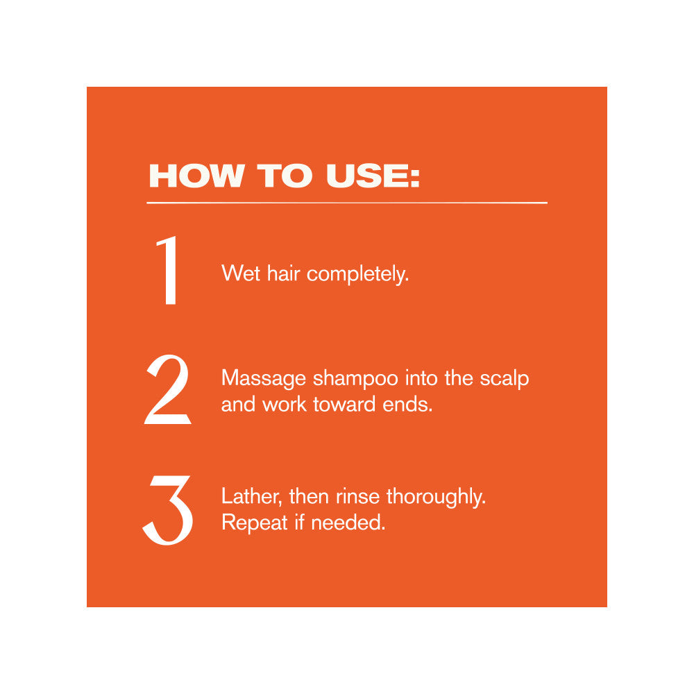 Cantu nourishing shampoo three-step washing directions