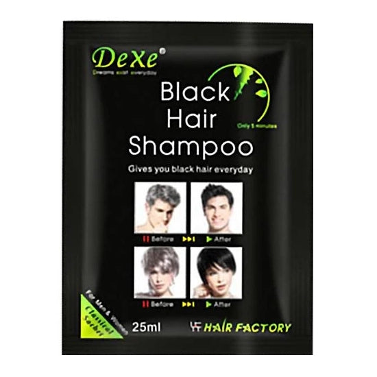 Dexe Black Hair Dye Shampoo 25 ml