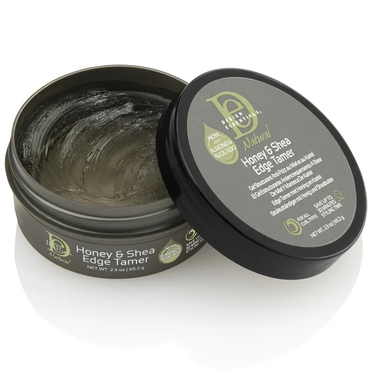 Design Essentials Honey & Shea Edge Tamer 2.3oz back label ingredients