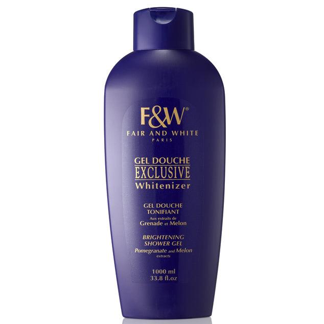 Fair & White Exclusive Brightening Shower Gel 34oz For Fresh Daily Cleansing
