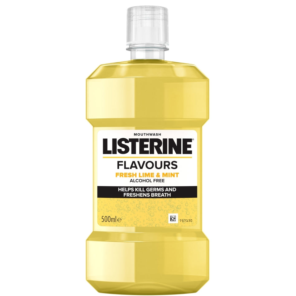 Listerine Fresh Lime and Mint Mouthwash 500 ml
